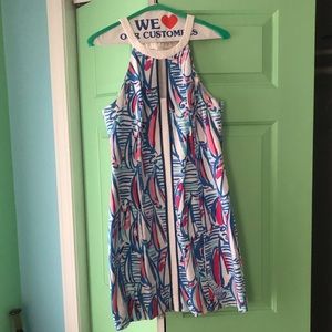 lilly pulitzer red right return pearl shift dress